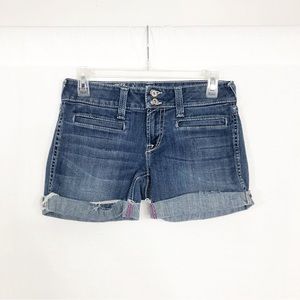Ariat Trouser Denim Jean Shorts, Size 26, Blue